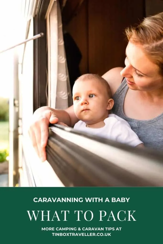 A essential packing list for anyone planning on caravanning with a baby. This list is intended for touring caravans but world work for mobile homes too #caravan #caravanning #camping #baby #babies #packing #essential #checklist #travel #familytravel #tips #TinBoxTraveller