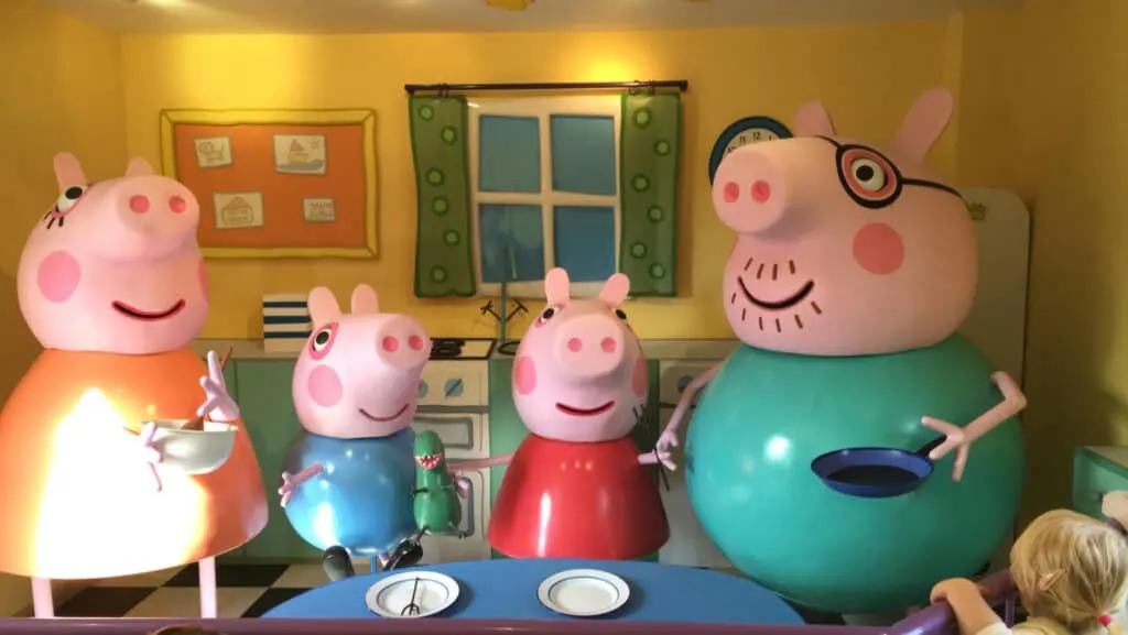 Characters at Peppa Pig World