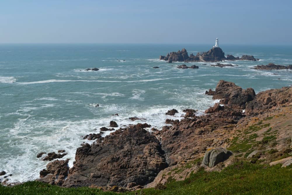 Cornier lighthouse on the south west coast of Jersey - 24 hours in Jersey