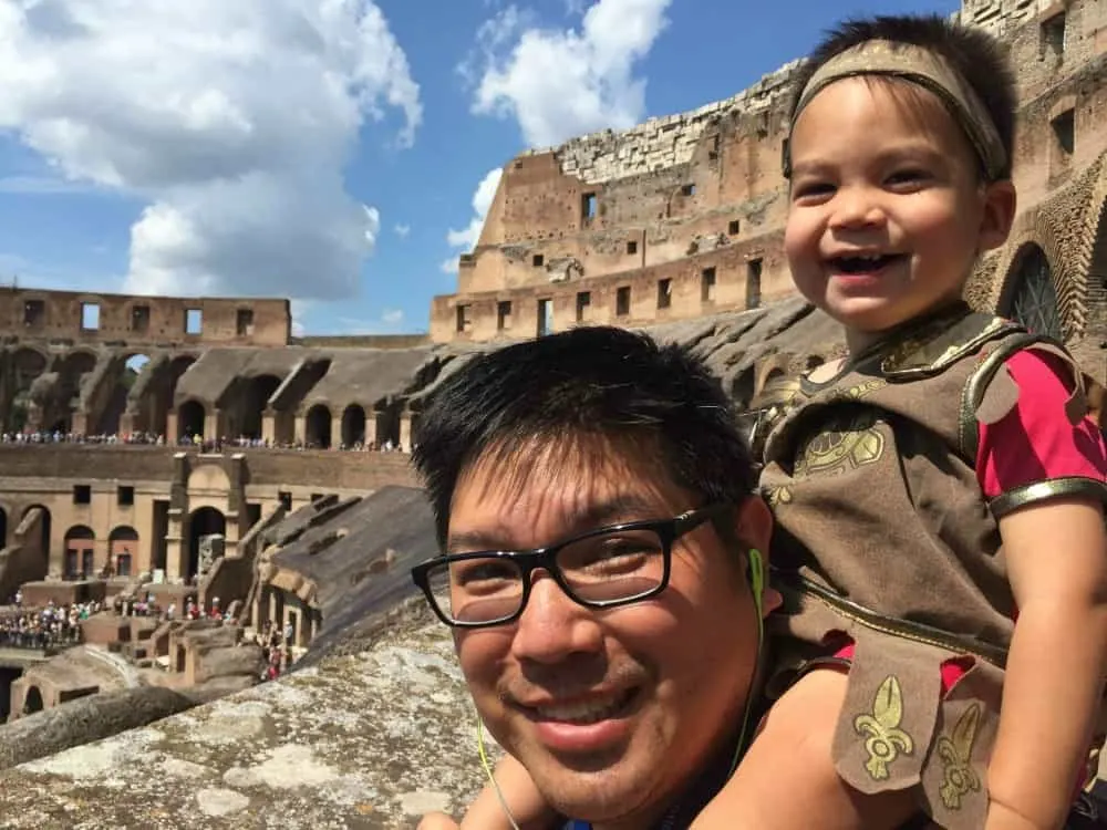 Marcie in Mommyland shares a photo from her trip to the Colosseum in Rome