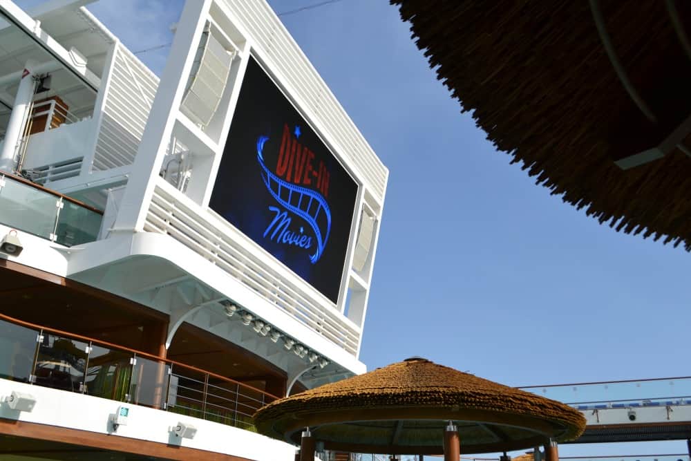 Carnival Vista: a family-friendly cruise ship - Dive In Movies on Lido Deck