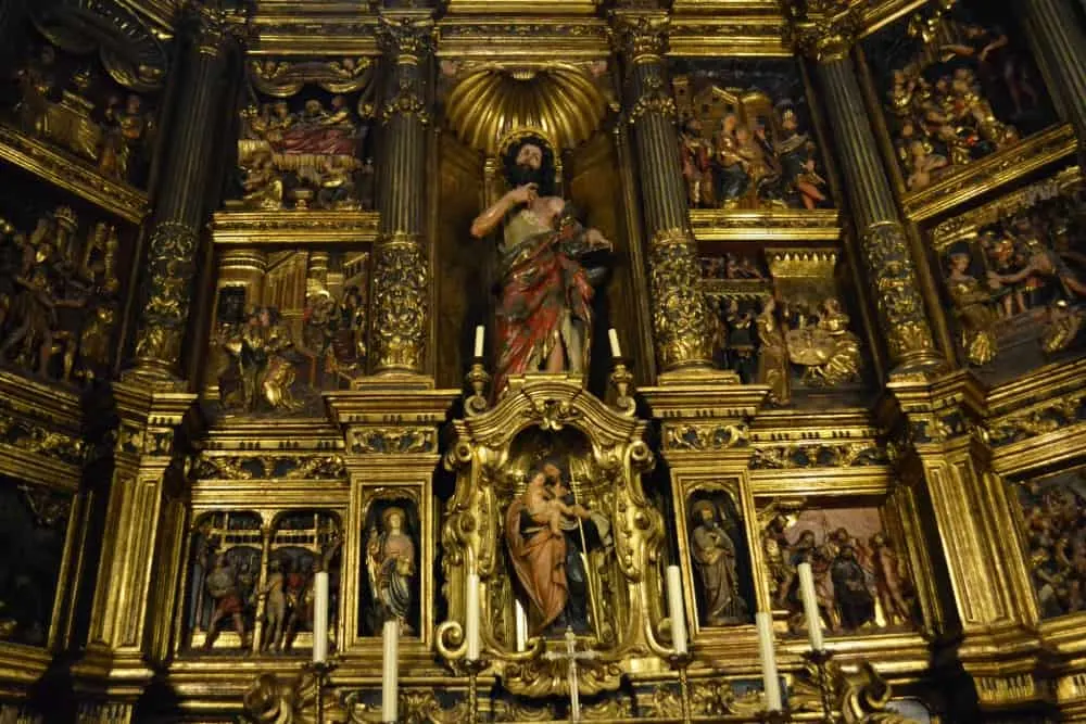Ornate Alter in Catedral Barcelona - Barcelona with a buggy