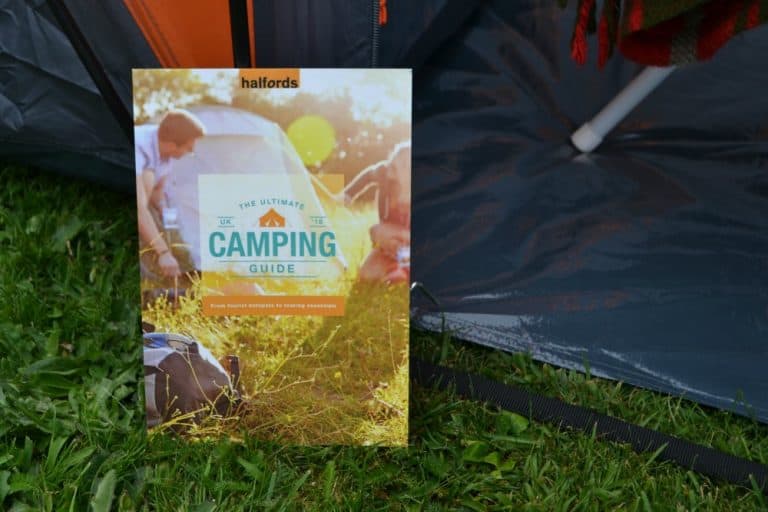 Halfords Ultimate Camping Guide book - top camping tips