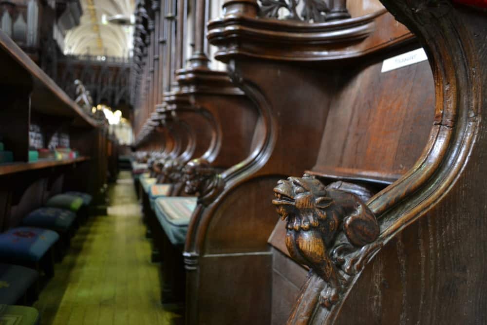 Stalls in Exeter Cathedral - 24 hours in Exeter