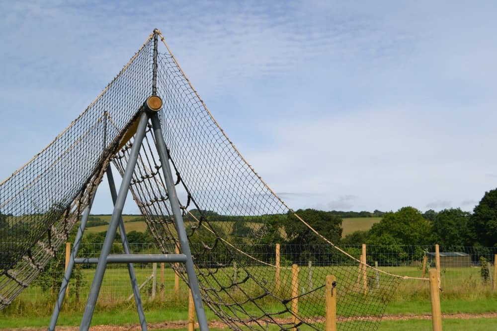 Scramble net at The Bear Trail - an outdoor family attraction in Devon 