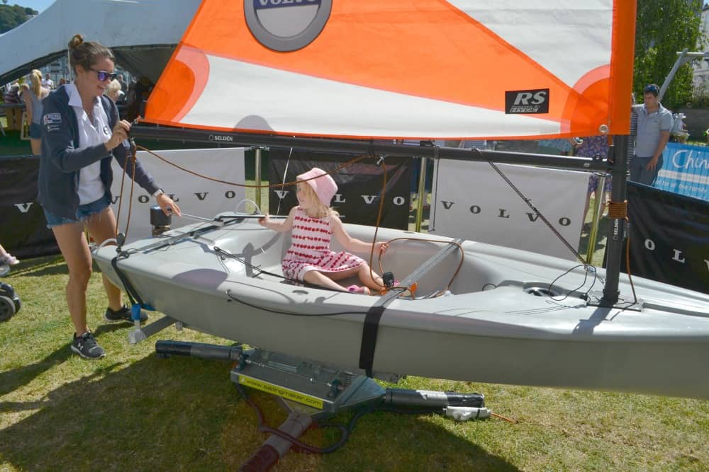 Tin Box Tot sailing - Dartmouth Regatta 2016