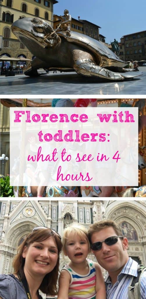 Florence with toddlers: what to see in 4 hours - a self-guided walking tour of Florence with with pre-schoolers and a pushchair seeing the Renaissance sights and landmarks