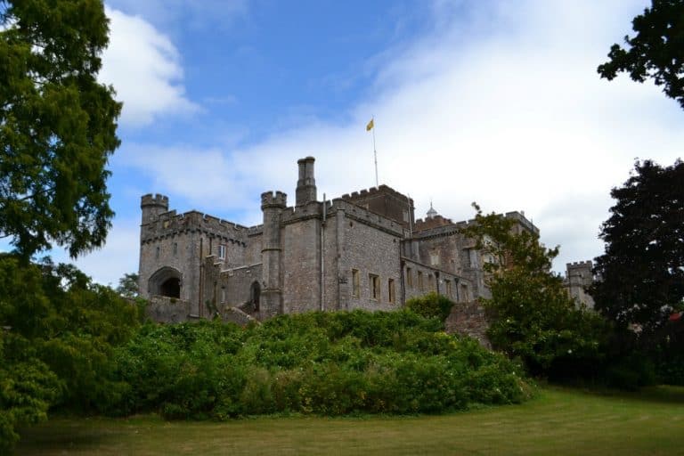 A view of Powderham Castle
