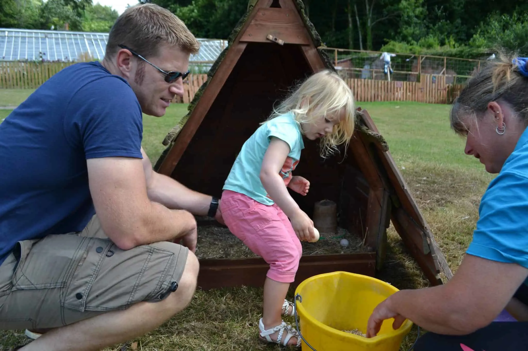 Tin Box Tot collecting eggs