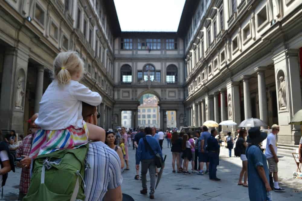 Uffizi Gallery, Florence - Florence with toddlers what to see in 4 hours