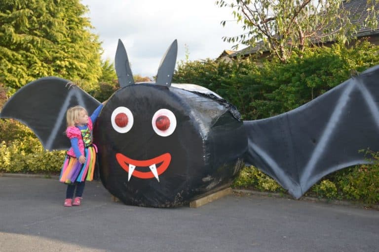 Bale bat Halloween at Woodlands Family Theme Park