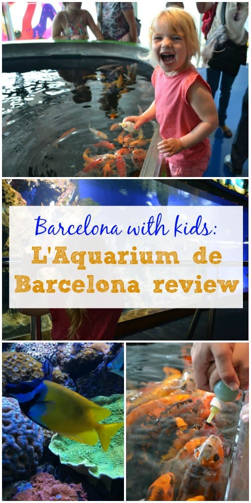 A visit to L'Aquarium Barcelona with two toddlers. This three storey aquarium is the largest dedicated to the Mediterranean Sea in the World. It has a floor dedicated to children with lots of interactive activities for them to try, including feeding carp. If you are visiting Barcelona with kids we'd recommend it as a good day out for colder days