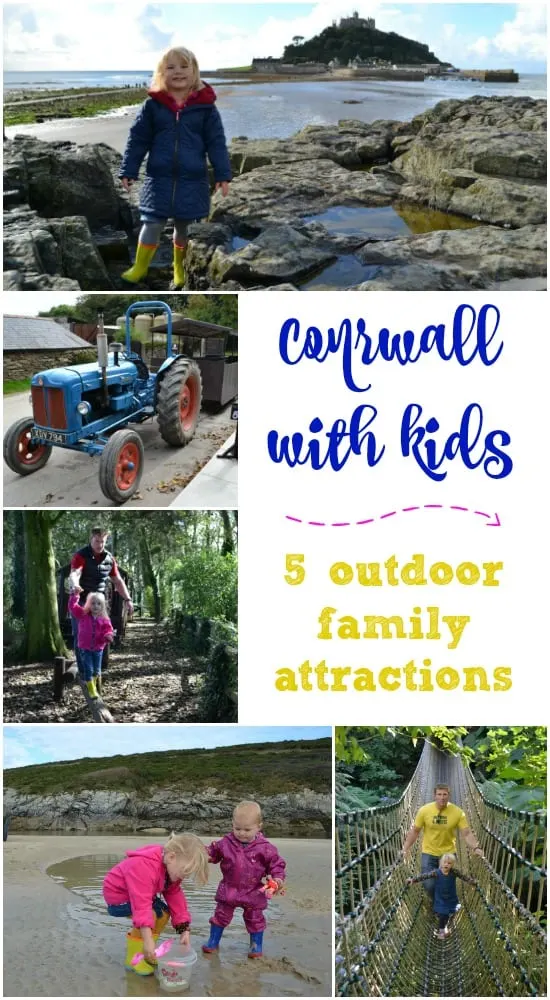 Five outdoor family attractions to enjoy with your kids in Cornwall including Newquay Zoo, St Michael's Mount, Healey's Cyder Farm, Crantock Beach and The Lost Gardens of Heligan