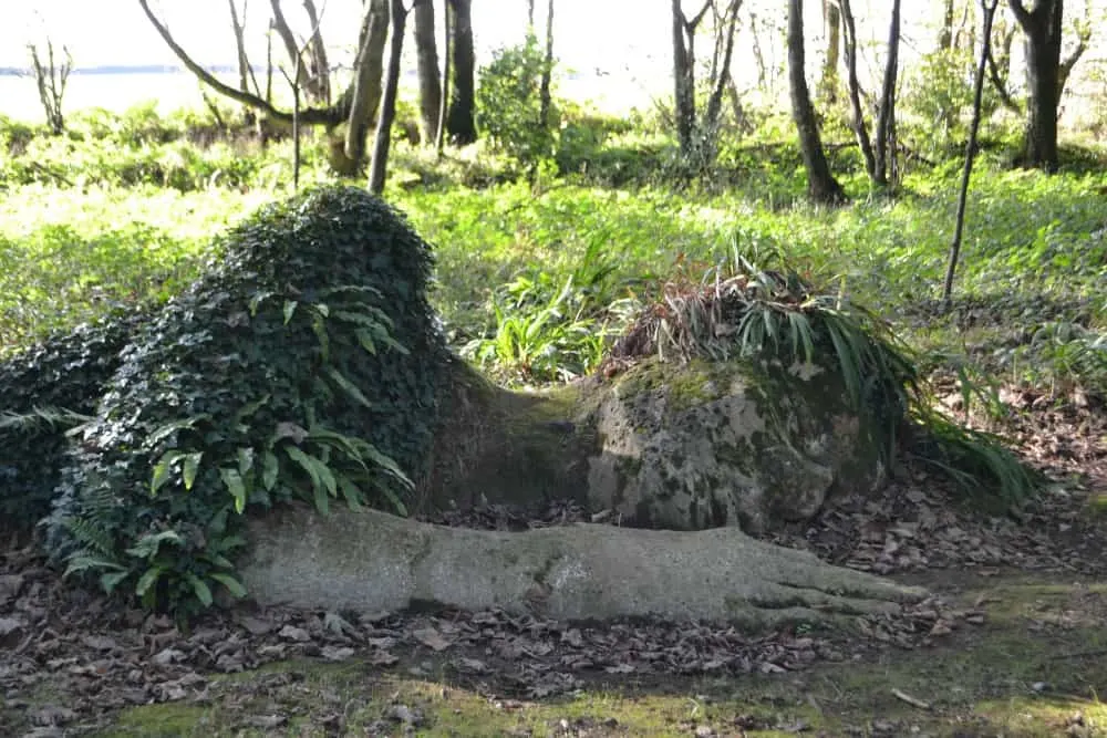 Mud Maid sculpture at Lost Gardens of Heligan - Cornwall with kids: outdoor family attractions