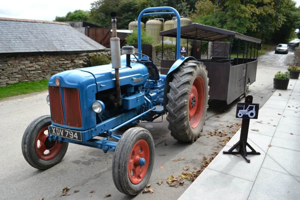 Tractor ride at Healey's Cornish Cyder Farm