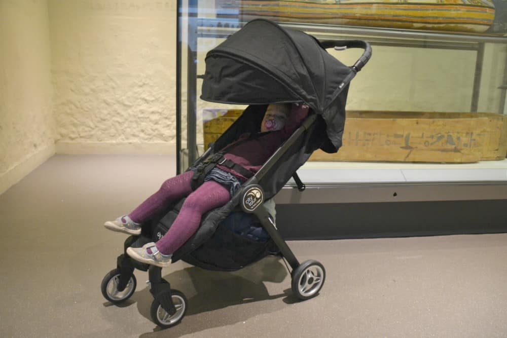 Stroller in exhibition - Baby Jogger City Tour review - a great travel stroller