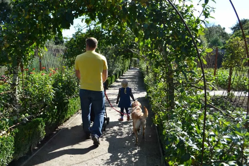 Kitchen Garden arch at The Lost Gardens of Heligan - Heligan with children