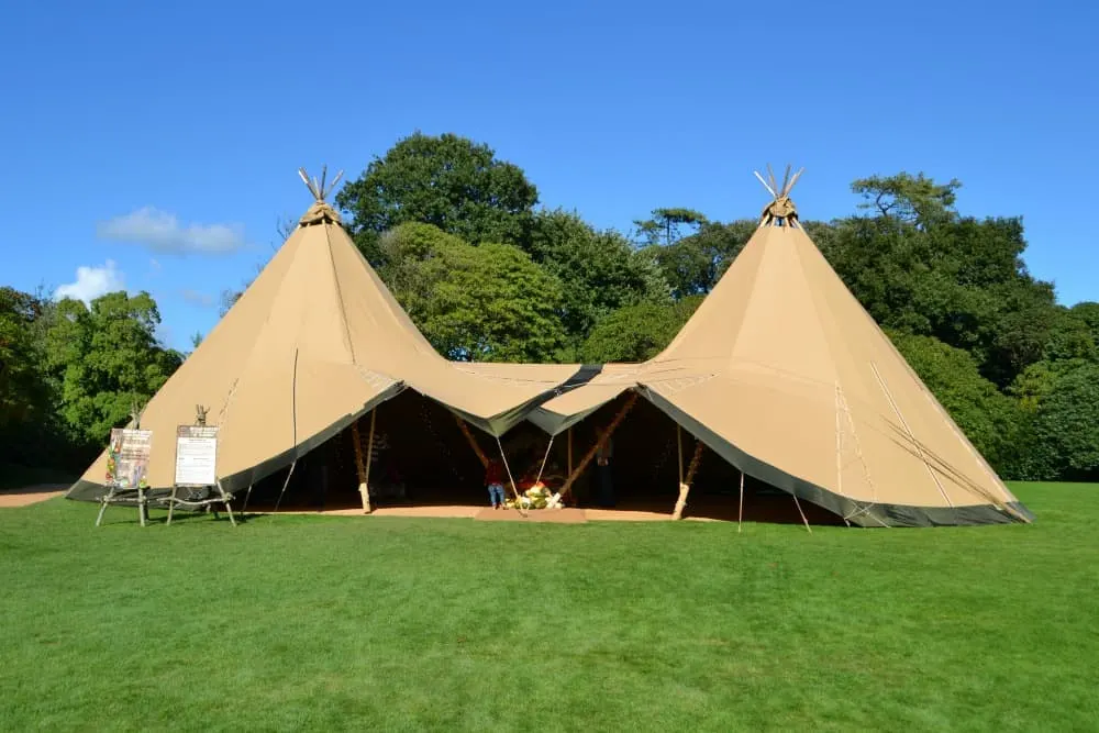 Teepee on Flora's Green at The Lost Gardens of Heligan - Heligan with children