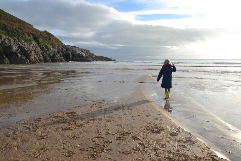 Tin Box Tot at Caswell Bay - 5 awesome Gower beaches for families