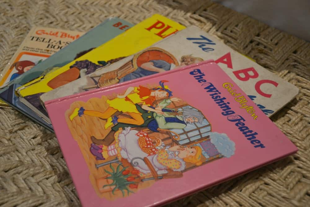 Old childrens books at Bel & The Dragon Churt