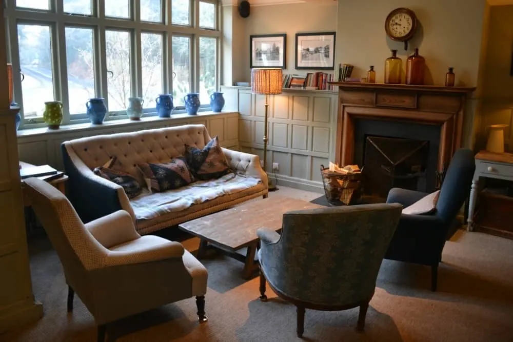 Reception area at Bel & The Dragon Churt