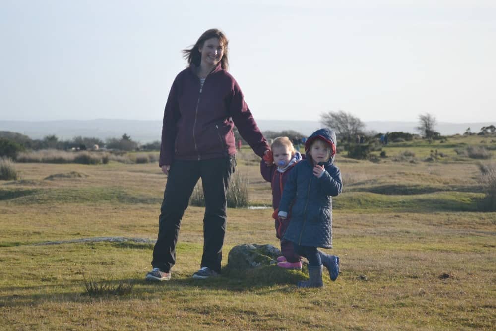 Tin Box Traveller and girls on Bodmin Moor - Stunning walks on Bodmin Moor for active families