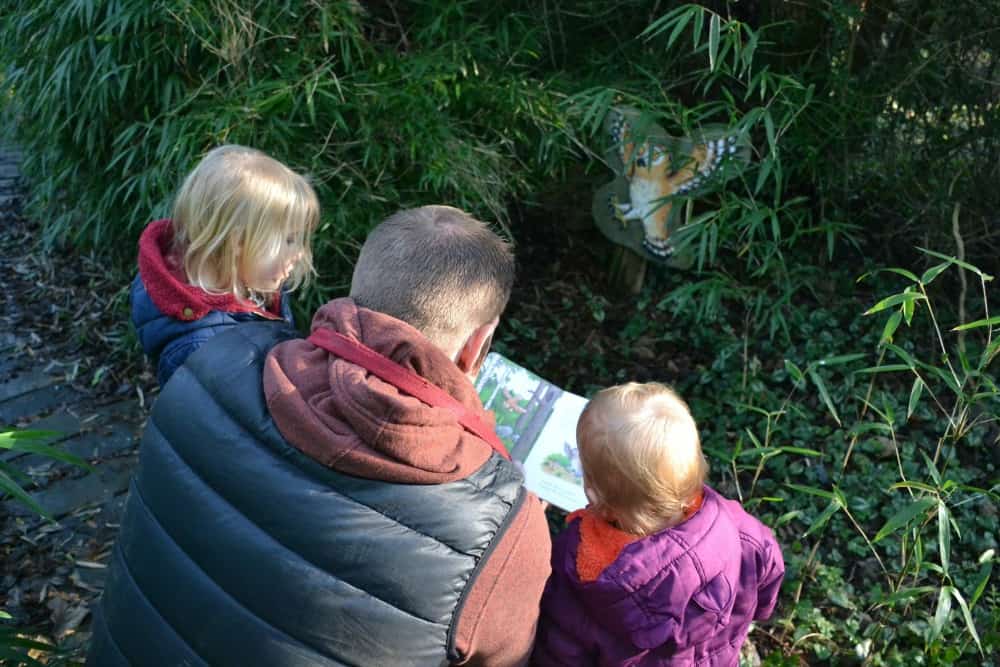 Following the Gruffalo trail at Bosinver Farm Cottages