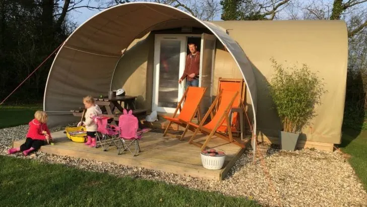 Glamping pods at Oakdown Holiday Park: welcome to the camping space age