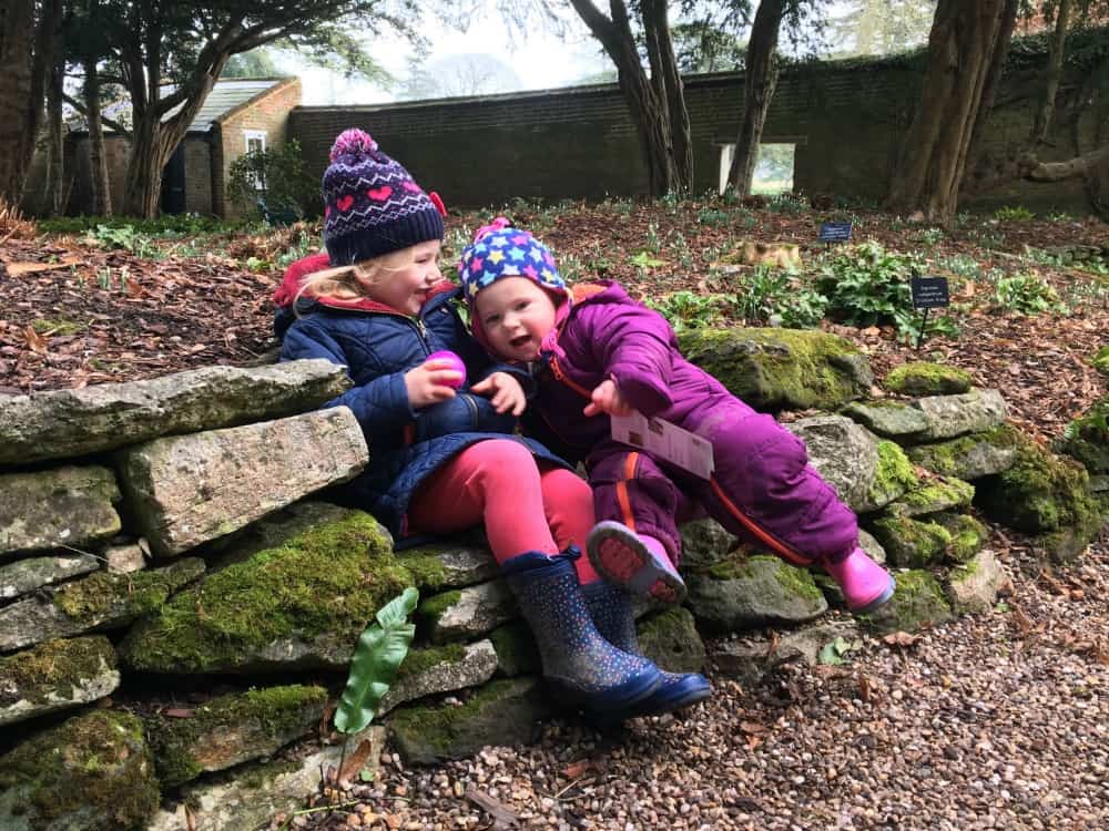 Tin Box girls having fun - First signs of Spring at Kingston Lacy National Trust