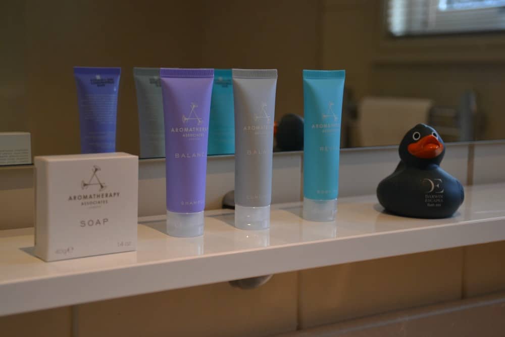 Toiletries at Bath Mill - Bath Mill Lodge Retreat review
