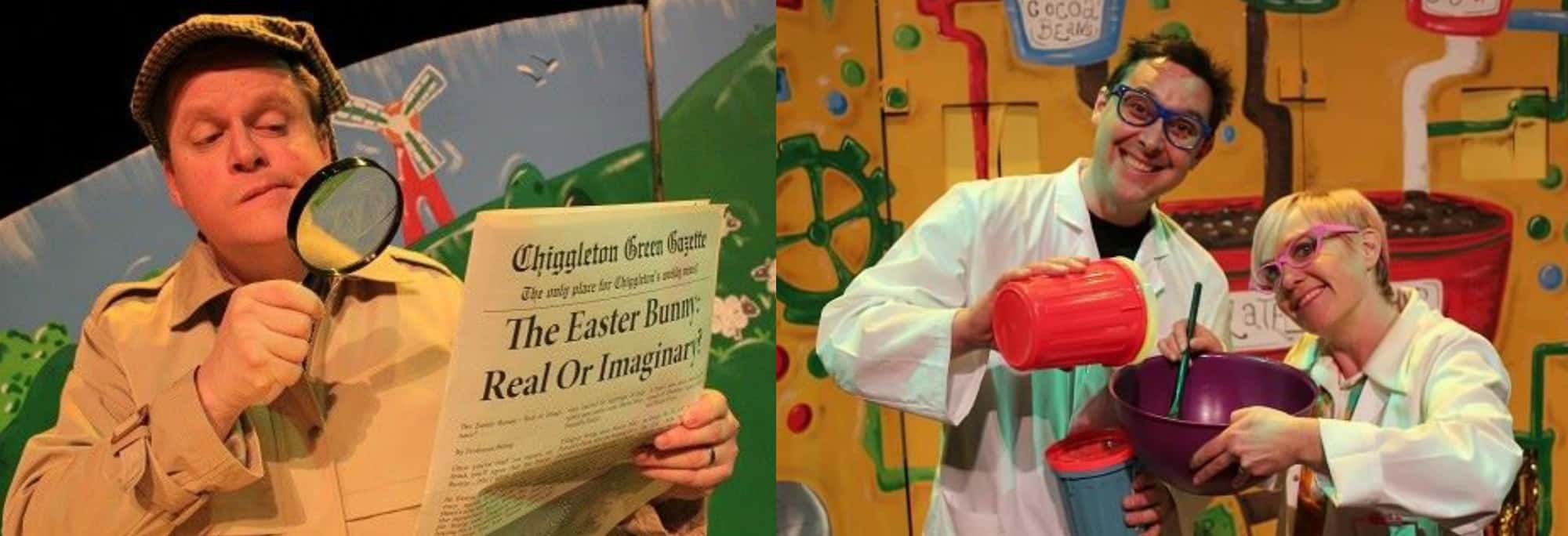 Scenes from Easter Bunny's Eggs-ellent Adventure at the Palace Theatre, Paignton