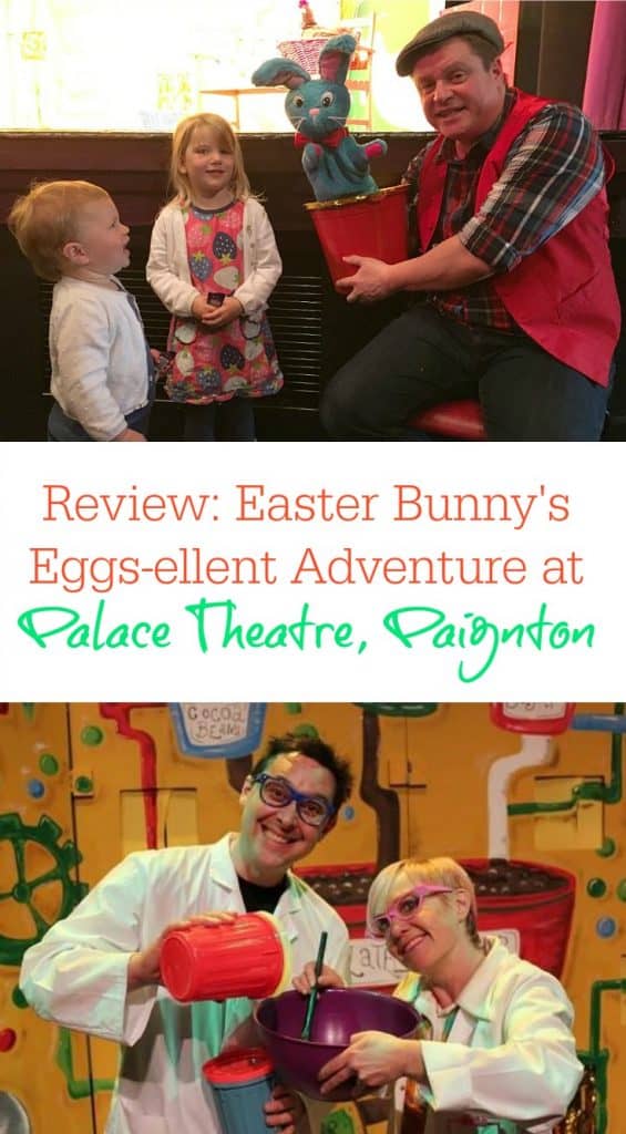 A review of Honalee Media's Easter Bunny's Eggs-ellent Adventure at the Palace Theatre, Paignton. This was our first family theatre show and we loved it