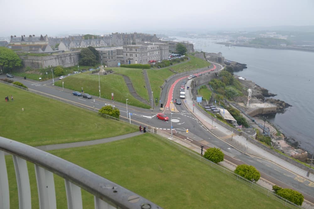 View towards the Barbican from Smeaton's Tower, Plymouth