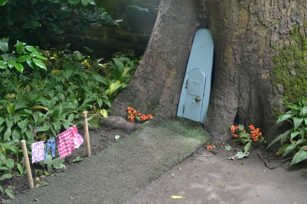 Fairy house in the garden at Hardwick Hall Derbyshire