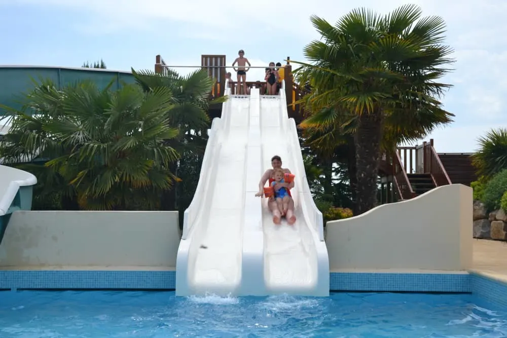 Water slide at Yelloh! Village Pin Parasol - caravan holiday in France, Al Fresco Holidays