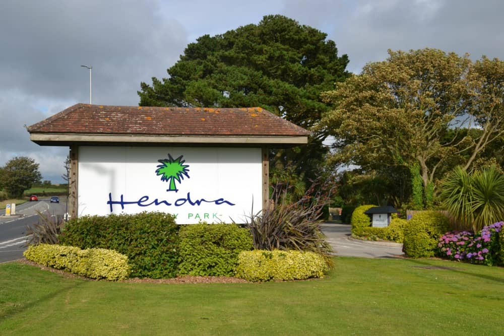 Hendra Holiday Park sign