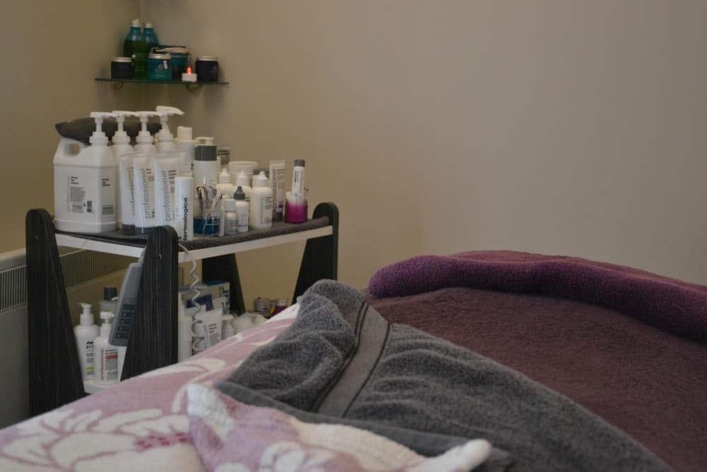 Barn spa treatment room at China Fleet Country Club