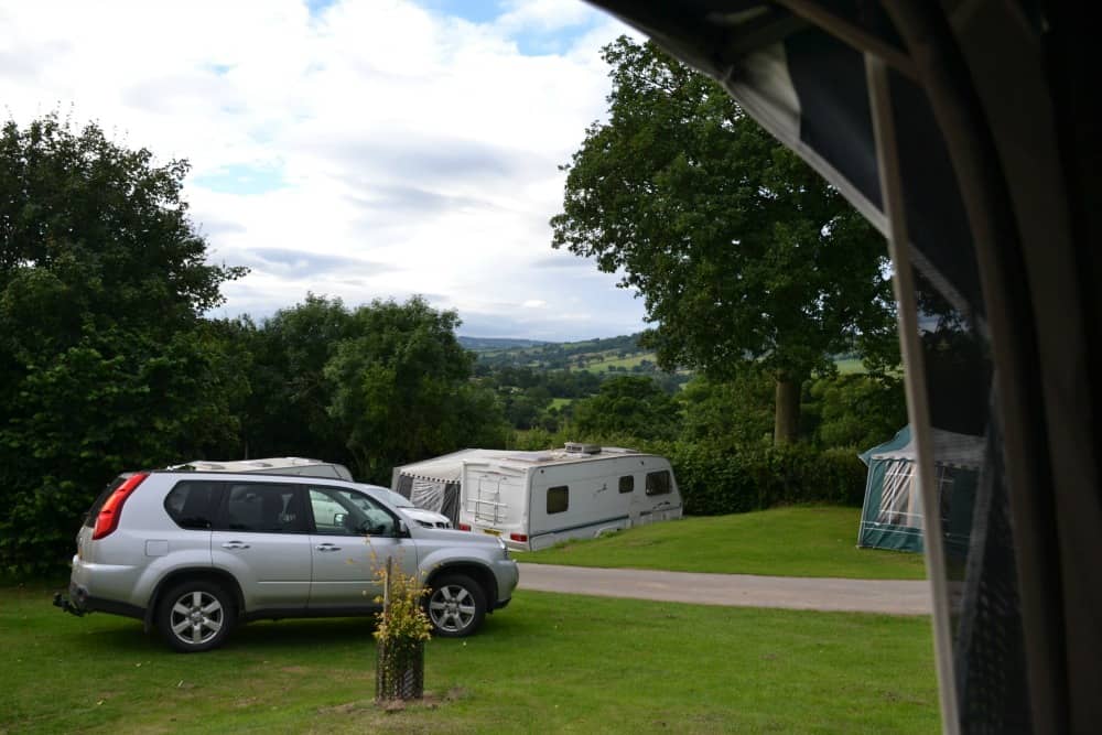 View from Rally Field at Andrewshayes - an East Devon holiday park review