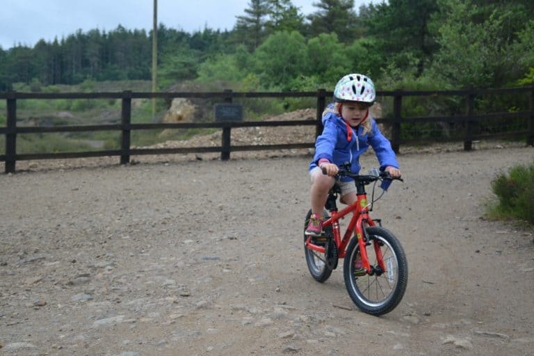 Tin Box Tot on bike - cycling with toddlers