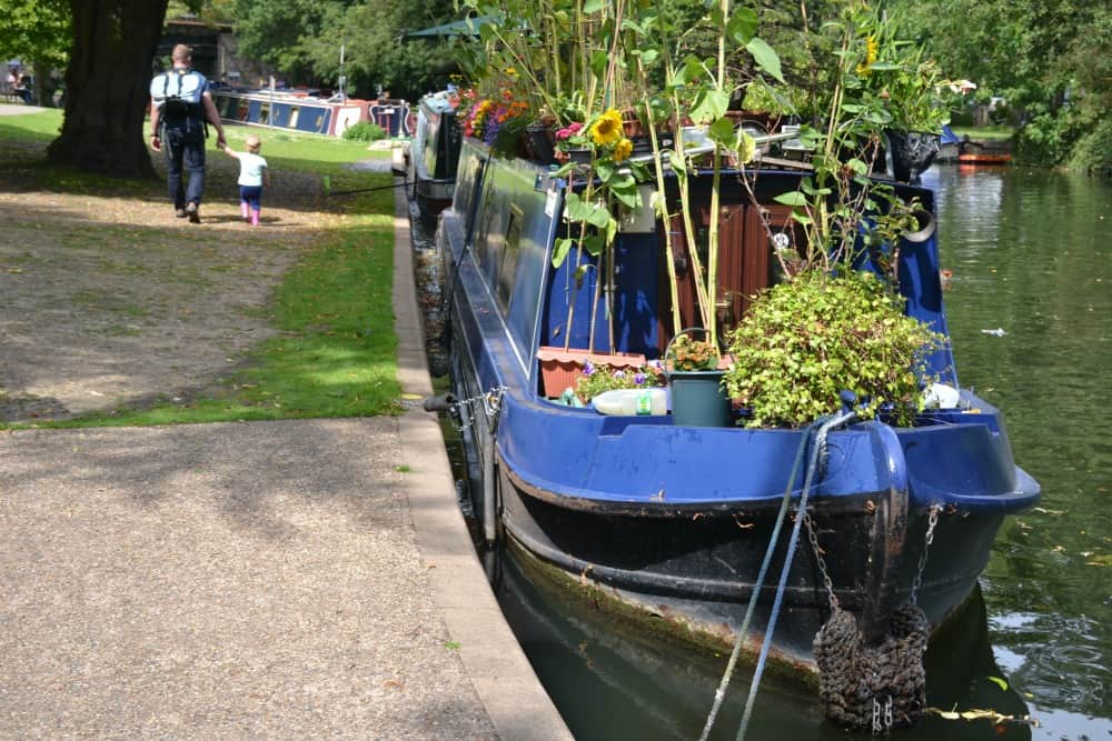 Canal boat on Thames at Windsor - 5 free things to do in Windsor with kids