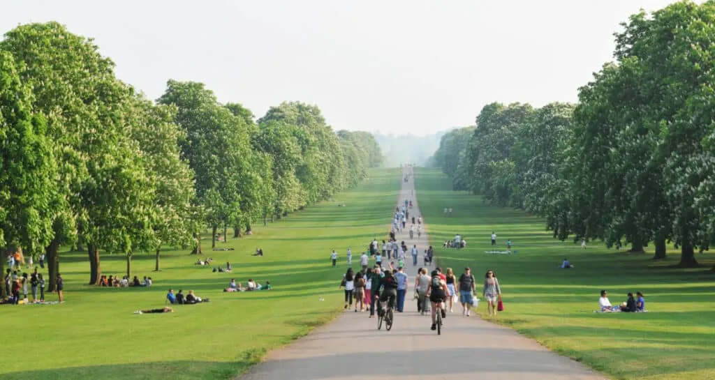 People enjoying Great Windsor Park