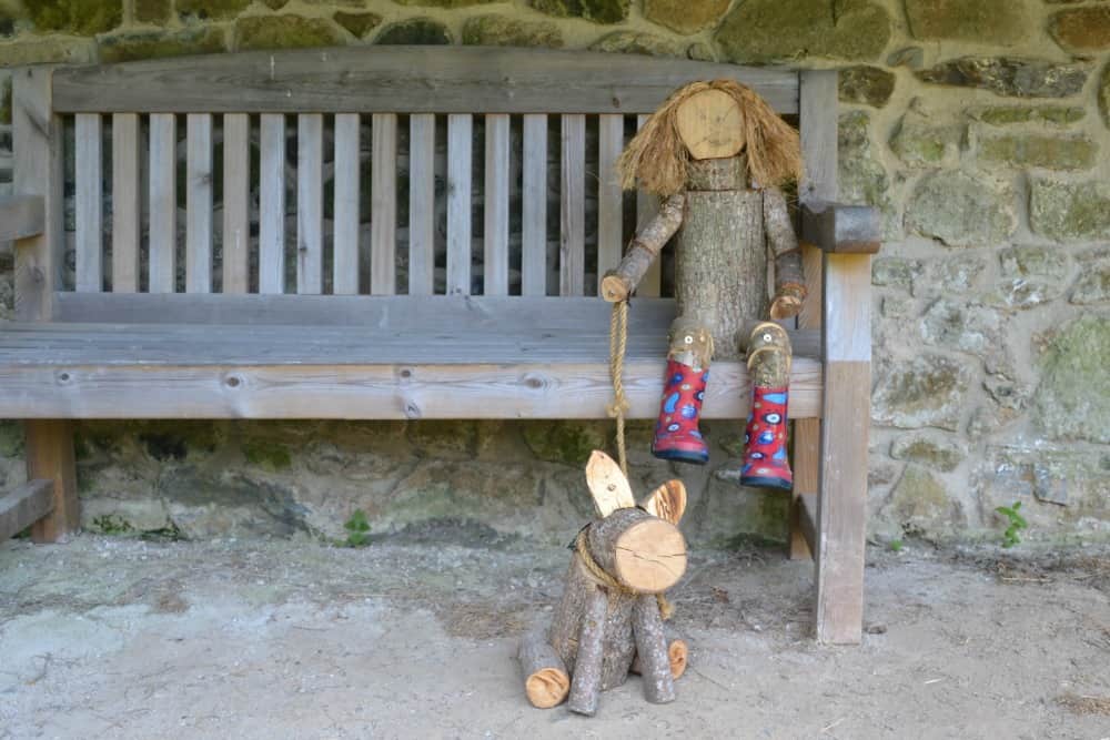 Woodland person at Canonteign Falls - England's highest manmade waterfall