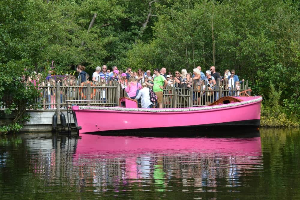 Boat on the Scary Lake at BeWILDerwood Norfolk