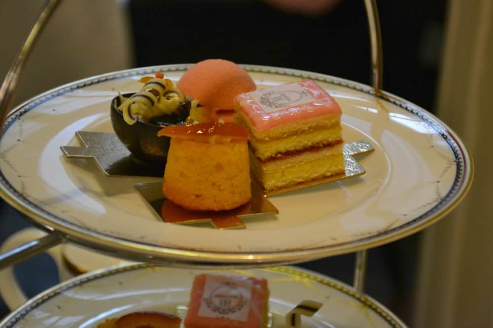 Home made pastries - afternoon tea at the Waldorf Hilton London