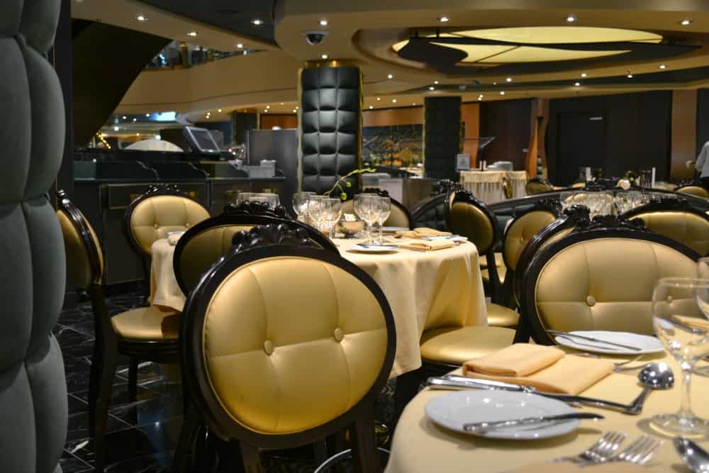 Golden Lobster dining room onboard MSC Preziosa
