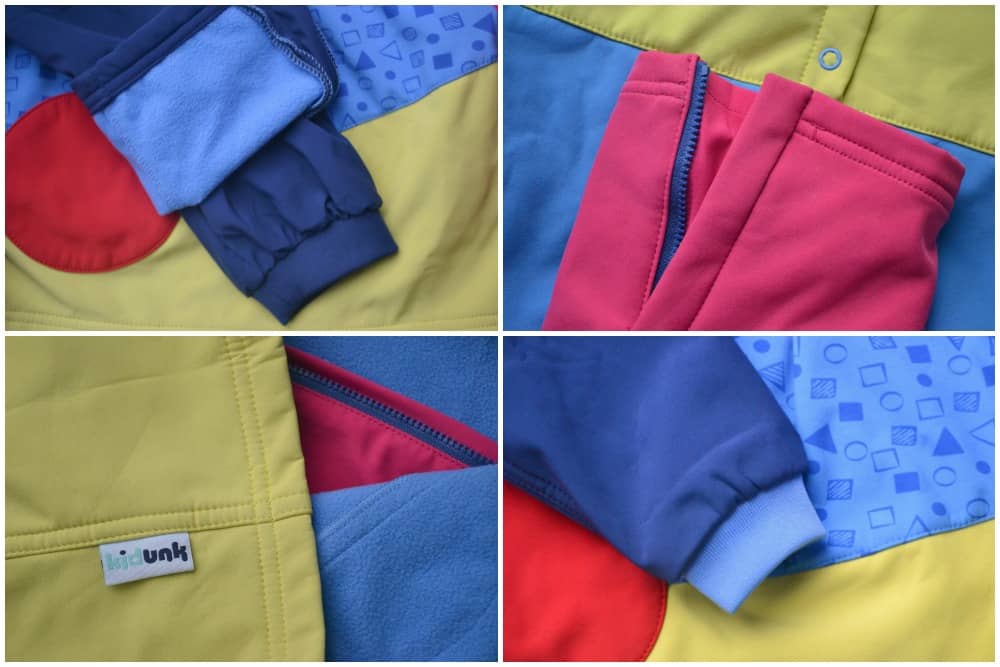 Kidunk clothing features