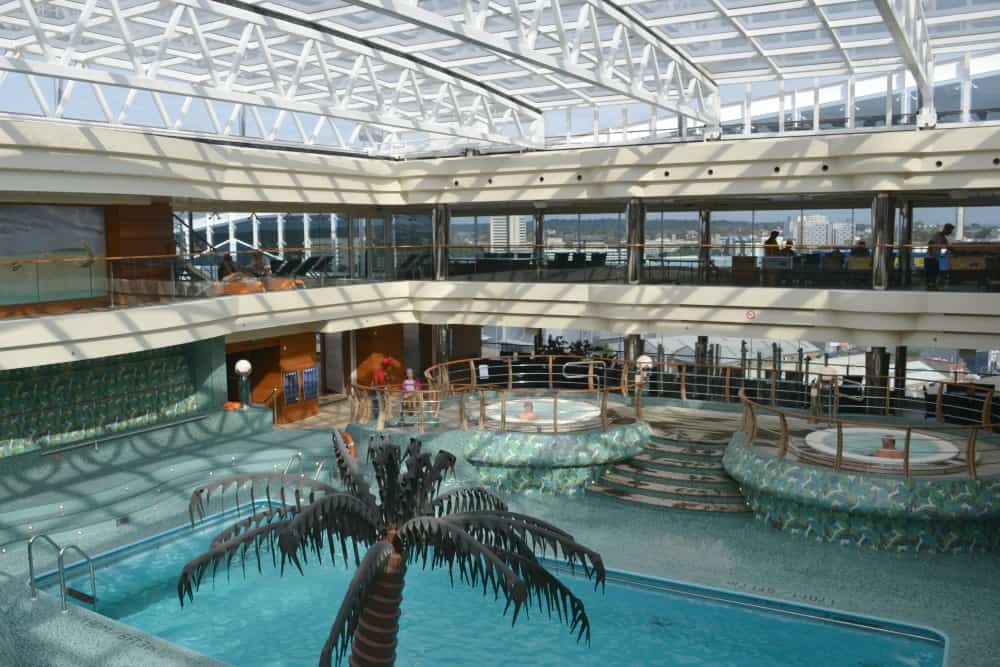 La Playa Preciosa covered pool onboard MSC Preziosa