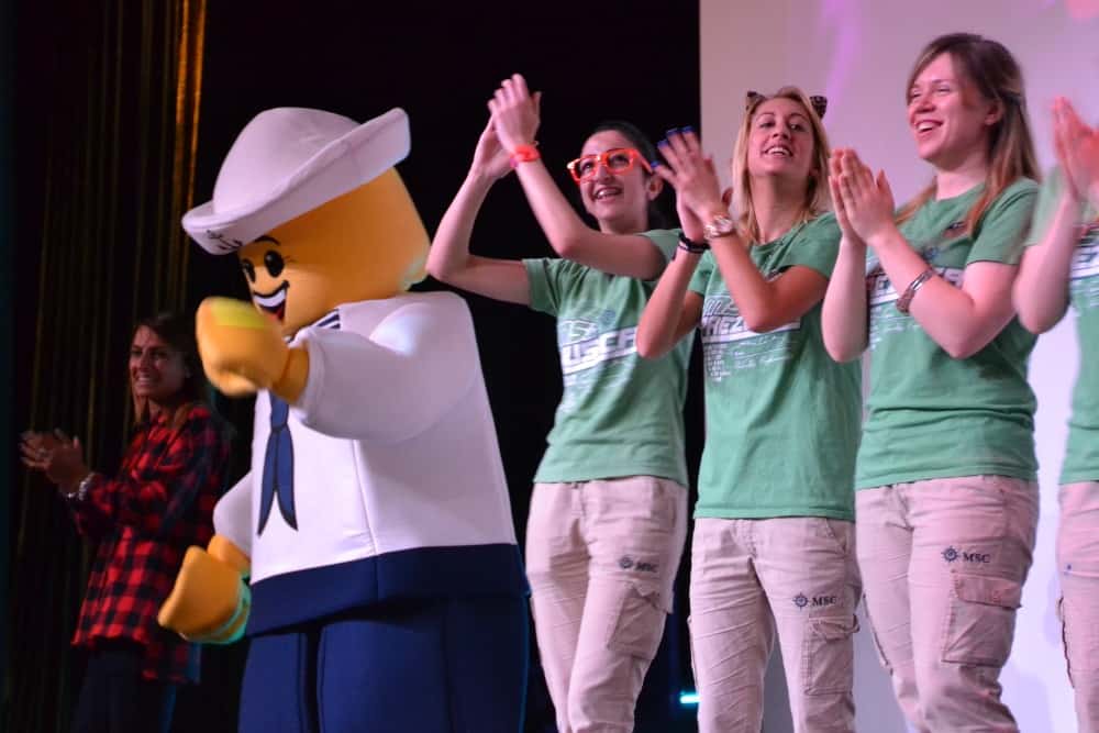 Lego man and kids club reps - what's onboard MSC Preziosa for families