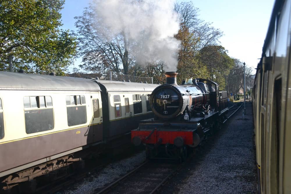 Lydham Manor steam train at Paignton station - the Round Robin South Devon