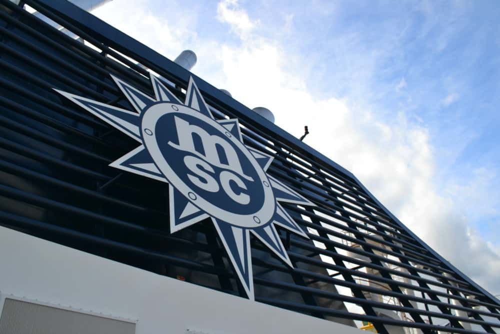 MSC logo on funnel - MSC Preziosa